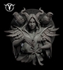 Resin cast fantasy bust. 1/12 scale