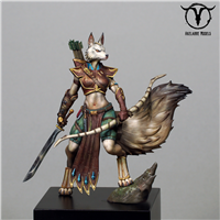 Resin cast Fantasy full figure in 75-80mm