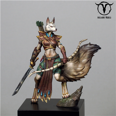 Resin cast Fantasy full figure in 75-80mm