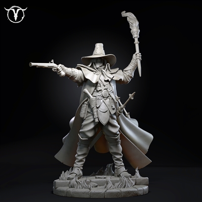 Resin cast fantasy full figure in 80mm