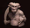 Resin cast fantasy bust in 1/12 scale