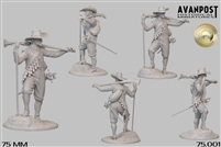 Musketeer, 1630 75mm, resin figure