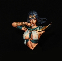 Fantasy bust resin cast in 1/10 scale