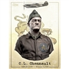 B-20 C.L. Chennault, 1/10 scale resin bust, box art painted by J A Vicario