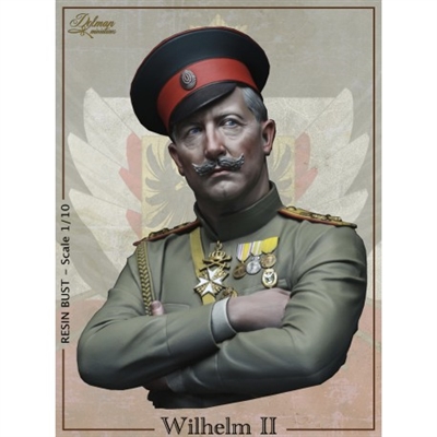 B-52 Wilhelm II, 1/10 scale resin bust, box art painted by David Lane