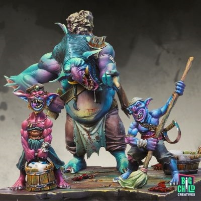 BCBS700005 Gugh Jin the Troll Cleaner, 75mm resin figure
