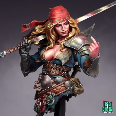 BCSWBU0006 Alaana The Blody Blade Bust, 1/12 scale resin bust