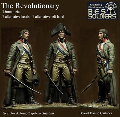The Revolutionary, 75mm resin figure with optional heads and left hand