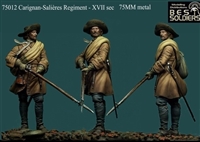 Carignan-Salieres Regt.-XVII sec, 75mm Resin figure with optional heads
