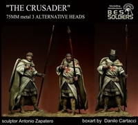 The Crusader, 75mm resin full figure with 3 alternate heads