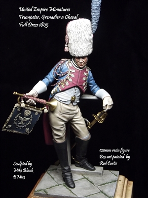 Trumpeter, Grenadier a Cheval, Full Dress, 1805, 120mm Resin Figure