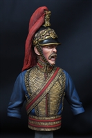 BMM39 Bengal Horse Artillery Officer 1830, 1/10 scale resin bust, Sculpted by Aaron Brown, Box Art Painted by Mike Cramer