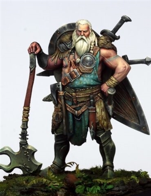 Resin cast fantasy full figure in 75mm