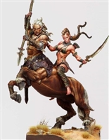 Resin cast. Two-figure fantasy vignette. 75mm