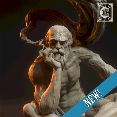 Resin cast fantasy figure. 16cm