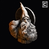 Resin cast fantasy bust in 1/9 scale