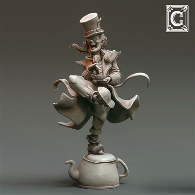 Resin cast fantasy full figure. 20cm