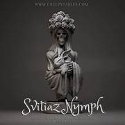 Resin cast fantasy bust in 1/10 scale