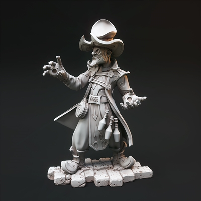 Resin cast fantasy full figure in 75mm