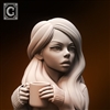 Resin cast fantasy bust. 55mm