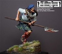 CR14 Highland Clansman, 90mm full resin figure, sculpted by Carl Reid, box art by Eddy Vandersteen