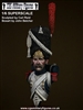 CR-27 French Imperial Guard, "The Old Guard", 1/6 scale resin bust, Sculpted by Carl Reid, box art John Belcher