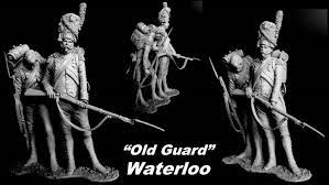 CRS 120-5 Old Guard Waterloo 2 Fig Vignette, 120mm resin figure, sculpt by Carl Reid