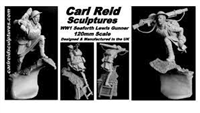 CRS 120-wwi-1, WWI Seaforth Lewis Gunner, 120mm resin figure, sculpt by Carl Reid