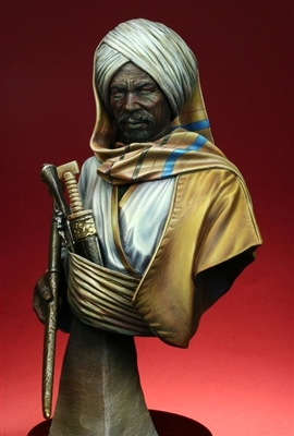 CRS-6 Nubian Guardian, 1/9 scale resin bust, sculpted by Carl Reid, Box painted by Sang-Eon Lee