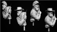 Resin cast bust in 1/16 scale.  Sculpted by Carl Reid