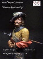 "Man in a Gorget and Cap", 1/10 Scale Resin Bust