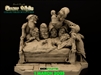 Fantasy vignette depicting Snow White and the 7 Dwarves.  Approximate scale 65mm