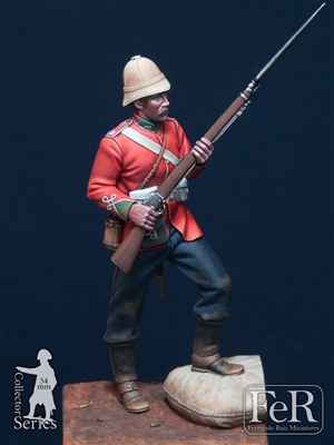 DZS00004 Private, 24th Regiment of Foot Rorke's Drift, 1879, 54mm full figure, 10 resin part, sculpted and box art by David Zabrocki