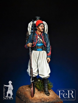 French Zouave Corporal Summer of 1914, 54mm resin full figure