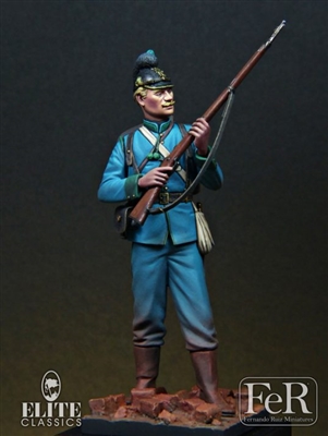 Private, 9th Batallion Bavarian Jagers, 75mm scale resin full figure