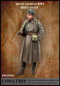 Soviet Soldier in Overcoat WW2