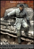 German Tank Crewman Dismounting Tank