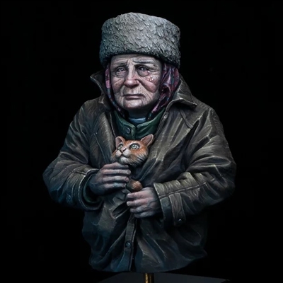 Resin cast fantasy bust.  Approximate size 70mm
