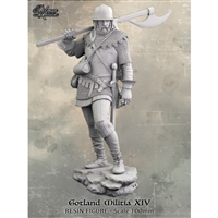 F100-41 Gotland Militia XIV, 100mm full resin figure, box art painted by Sergey Popovichenko