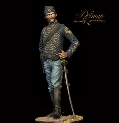 3rd New Jersey Cavalry "The Butterfly Hussars", 90mm white metal figure