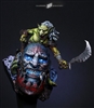 Resin bust with goblin rider.  The goblin is sculpted in approximately 90mm