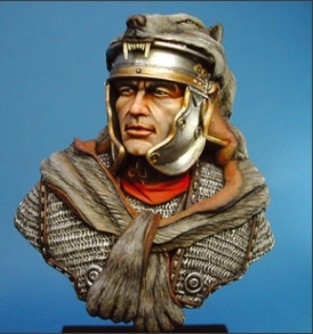 Roman Soldier, 1st Legion Augustas (1st Century AD), 1/9 scale resin bust sculpted by Young B. Song