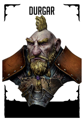 Resin cast fantasy bust