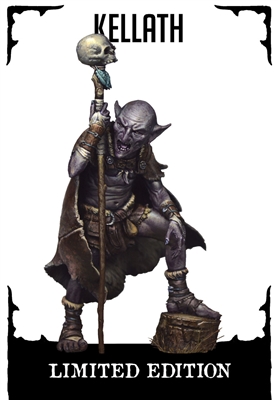 Resin cast fantasy full figure.  Sculpted by Lucas Pina and limited edition.