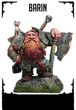 Resin cast fantasy full figure in 75mm