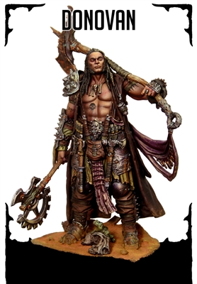 Resin cast fantasy full figure in 75mm