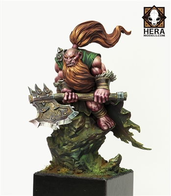 Resin cast fantasy full figure in 75mm