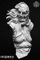 Resin cast fantasy bust.  Total height 63mm