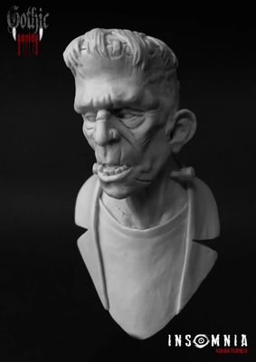 Resin cast Fantasy bust. 53 x30mm