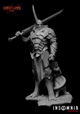 Fantasy full figure resin cast in 75mm